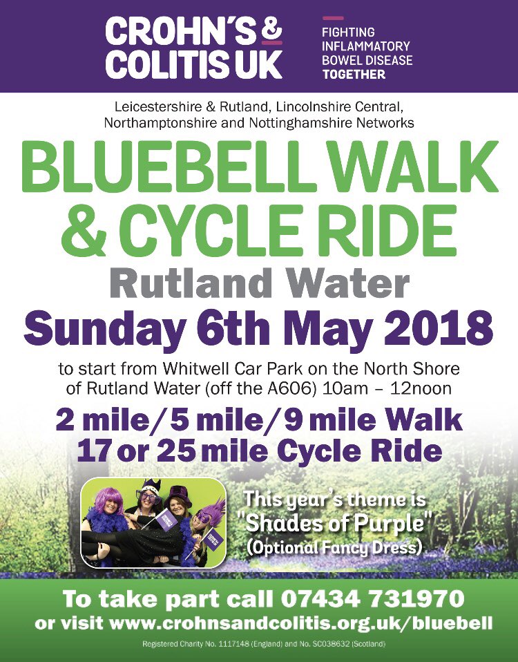 Register today to secure your place! #crohnsandcolitisuk #bluebellwalk #rutlandwater #lincolnshire crohnsandcolitis.org.uk/get-involved/f…