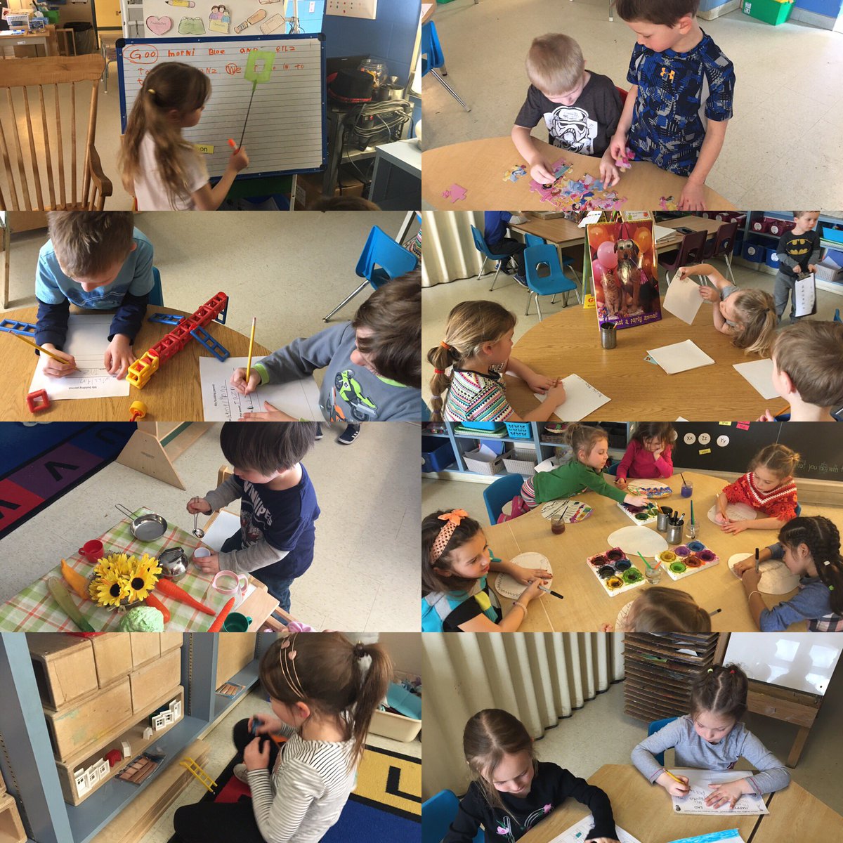 DanaMorrison5's tweet photo. This is what free exploration time looks like! Dramatic play, collaboration, problem solving, writing, design and construction, creativity and so much more. All captured this afternoon! Self directed learning can be so amazing! #competentcapablelearners  @Tec_Beeton_ES @SCDSBey https://t.co/8YNJxdT14y