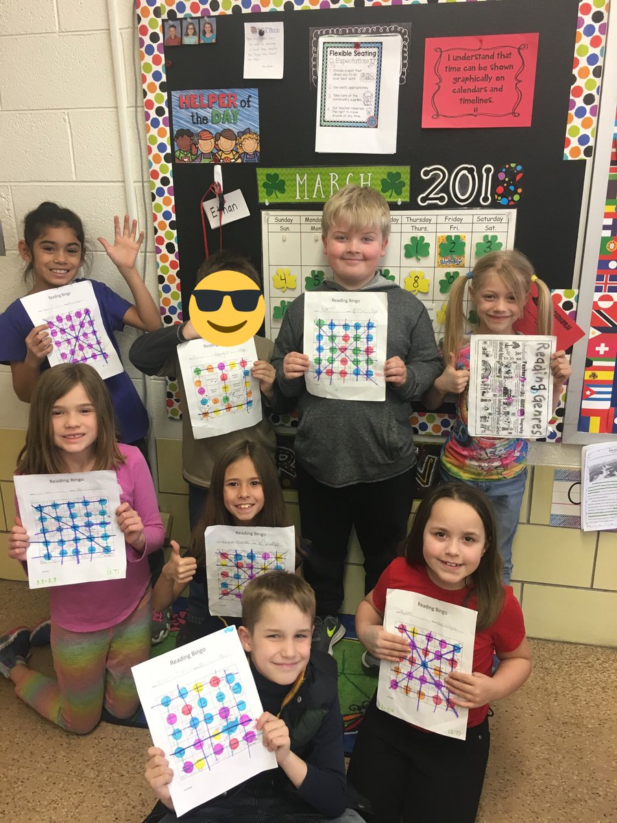 mrscolgansclass's tweet photo. It was a big day for Reading Bingo! #sceslearners #sces2learn #highfive2C #lovetoread2C https://t.co/n5DQguSPyD