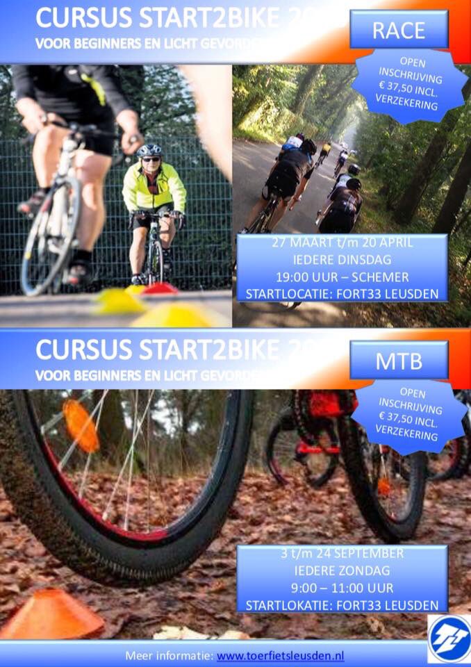 Starten met wilerennen of weer opnieuw beginnen? Zie toerfietsleusden.nl voor meer info. We starten 27 maart. Welkom!