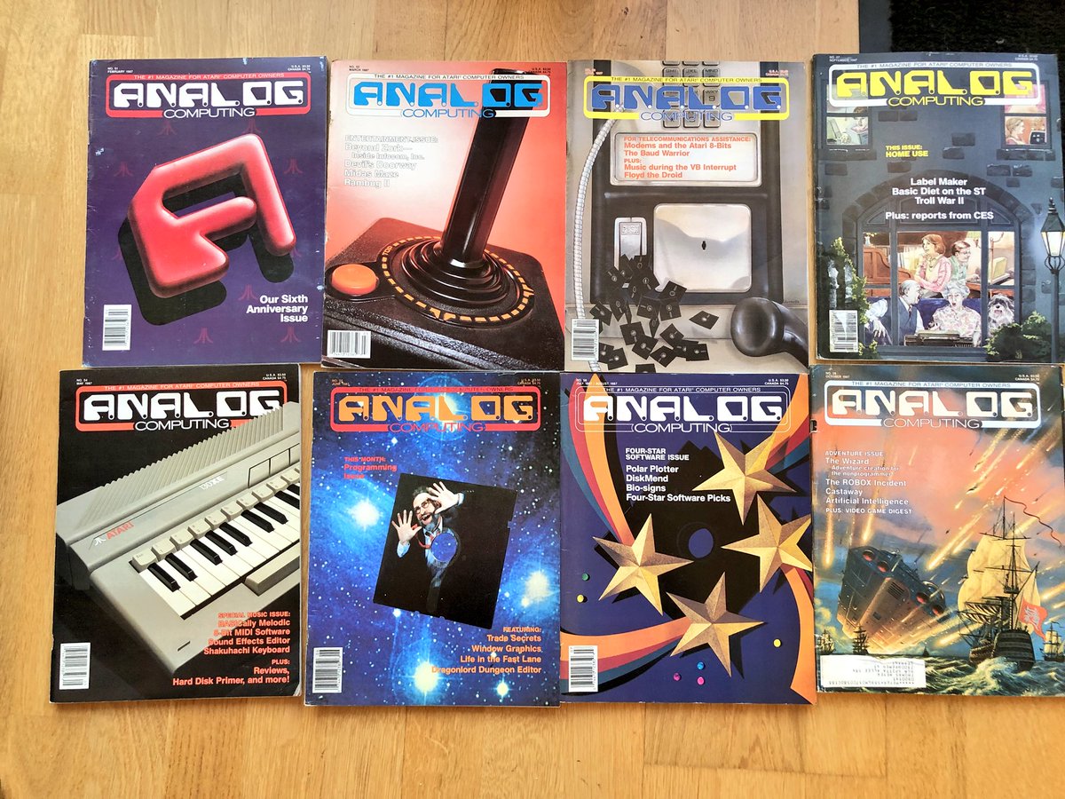 Hab jetzt noch meine alten ANALOG und ACE Magazine an einen Sammler vertickt, zum Spottpreis. Aber da sind sie gut aufgehoben. #Retrogaming #AtariXL #ANALOGComputing