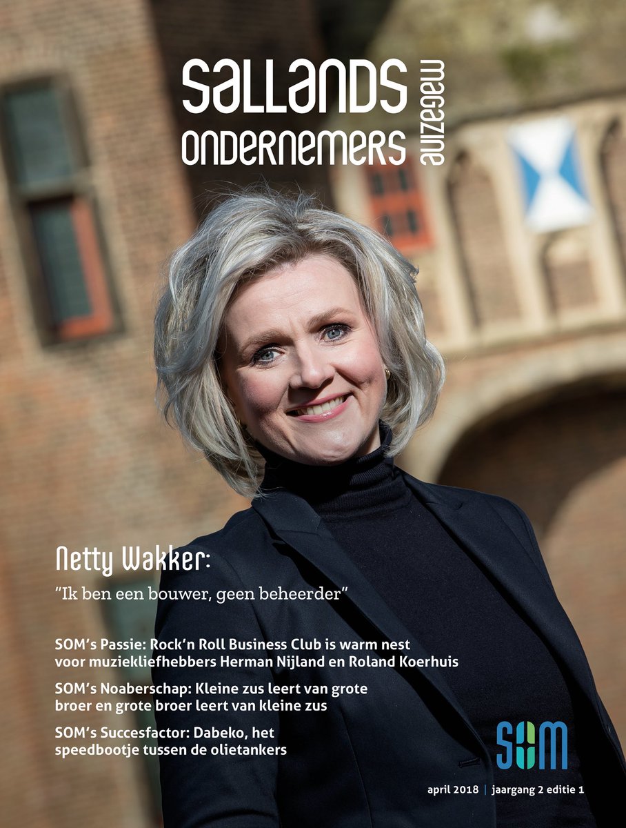 De april editie van Sallands Ondernemers Magazine met de eerste vrouwelijke covermodel uit de geschiedenis is naar <a href="/Veldhuismedia/">Veldhuis Media</a>