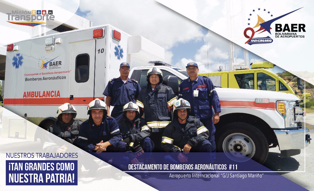 baer_ve's tweet photo. Hoy cumplimos #9Años construyendo Socialismo Aeroportuario.
Nuestro Talento Humano, tan grande como nuestra Patria
#25marzo #9noAniversario #MisionTransporteSomosTodos @TransporteGobVe @lgrodriguezm @jl77montenegro @NicolasMaduro @GuerrillaZK @INAC_Venezuela https://t.co/IACeBRtfIn