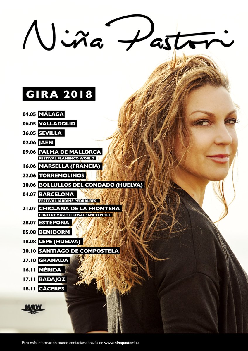 Primeras fechas confirmadas #Gira2018 ✨✨✨✨

Más info➡ ninapastori.es