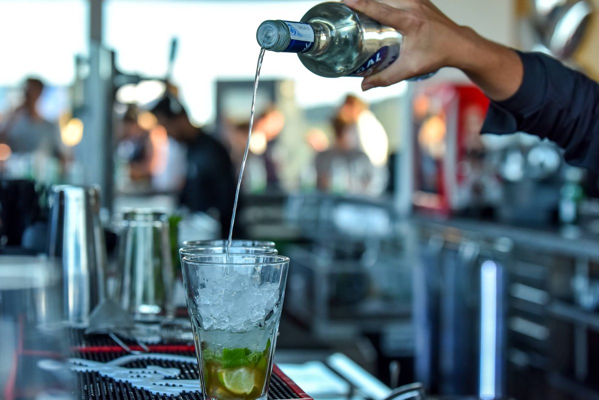 HRHIbiza's tweet photo. Invite your friends for a drink and have a seat in front of our bar. Order your favorite cocktail and watch our bartenders prepare it just for you.
#HRHIbiza #Press9 https://t.co/Xm8tC6aStb