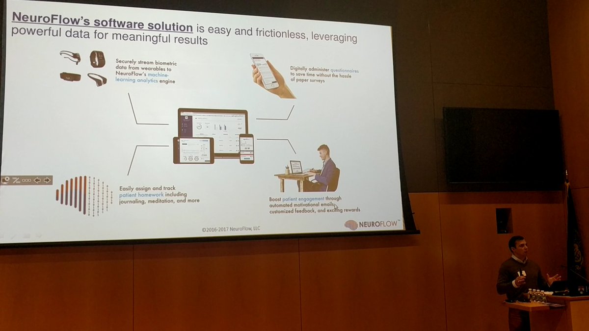 neuroflowlive's tweet photo. Thanks to @PhilaPACT @PennMedicine and @PM_Innovation for having us at the PACT Digital Health Summit to discuss how NeuroFlow uses #behavioraleconomics to keep patients engaged! #PACTdigitalhealth #philapact #changingbrainhealth #psychology #nudge #mentalhealth https://t.co/EEmJffbCs2