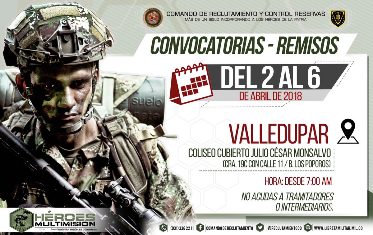 RECLUTAMIENTOCO's tweet photo. #LoÚltimo Comandante del Distrito Militar No 15 en #Valledupar brindó información a los enlaces del @SENAComunica de la regional Cesar, sobre el régimen de transición para remisos y la #ConvocatoriaRemisos a realizarse en la capital cesarense. https://t.co/EjR8H6YO9l