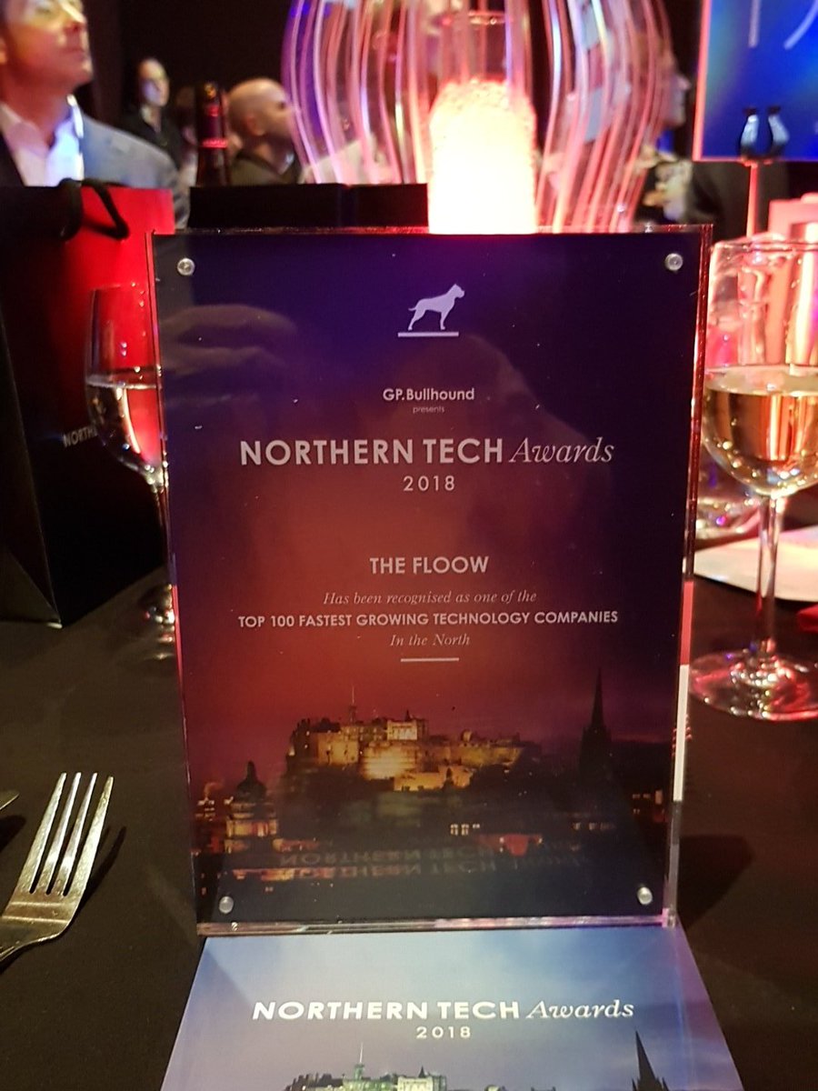 At the #NorthernTechAwards celebrating the top 100 growth companies in the UK.