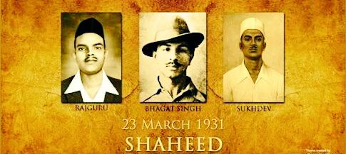 माँ भारती के लाल शहीद भगत सिंह, सुखदेव, राजगुरु जी के शहीदी दिवस पर  कोटिश: नमन
#शहिद_दिवस
#ShaeedDiwas
#23March
#BhagatSingh
#Rajguru
#Shukhdev
