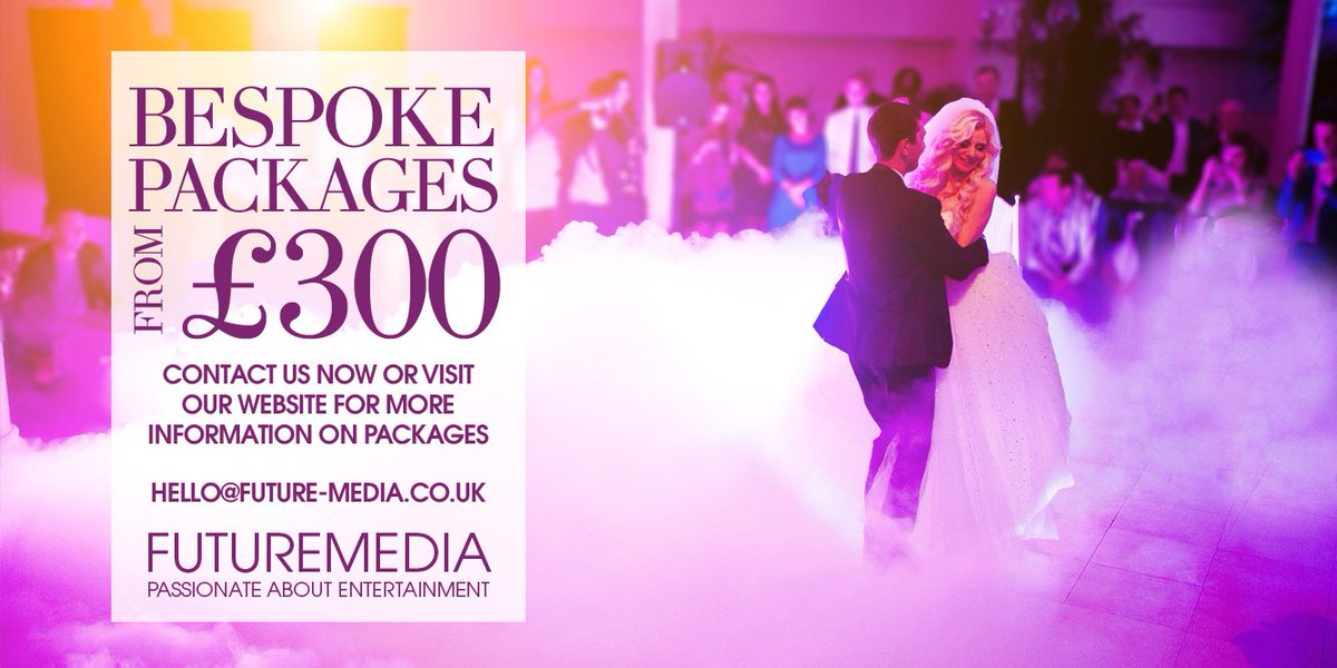 FutureMedia_'s tweet photo. Looking for a #wedding #DJ? We can bring the #sound, #lighting and #entertainment to venues across the #SouthWest. Visit https://t.co/MmNsvBIGYR to view our bespoke packages starting at £300. #WeddingDJ #WeddingDay #Weddings #Devon #Somerset #weddingplanning #SouthWestHour https://t.co/ZWxDUw18yp