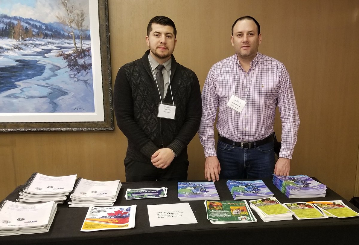 pablolgodoy's tweet photo. .@UFCWCanada standing strong at the #MetropolisYYC highlighting the need 2 fix our broken immigration system. Justice and dignity for all migrant workers. #openpermits #right2unionize #cdnpoli https://t.co/f1EYxefk4r