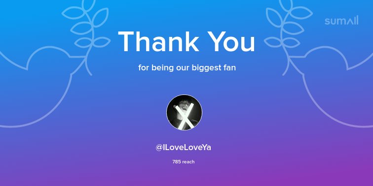 withyixing's tweet photo. Our biggest fans this week: @ILoveLoveYa. Thank you! via https://t.co/l1R0ZULefV https://t.co/QXAsv98LJg