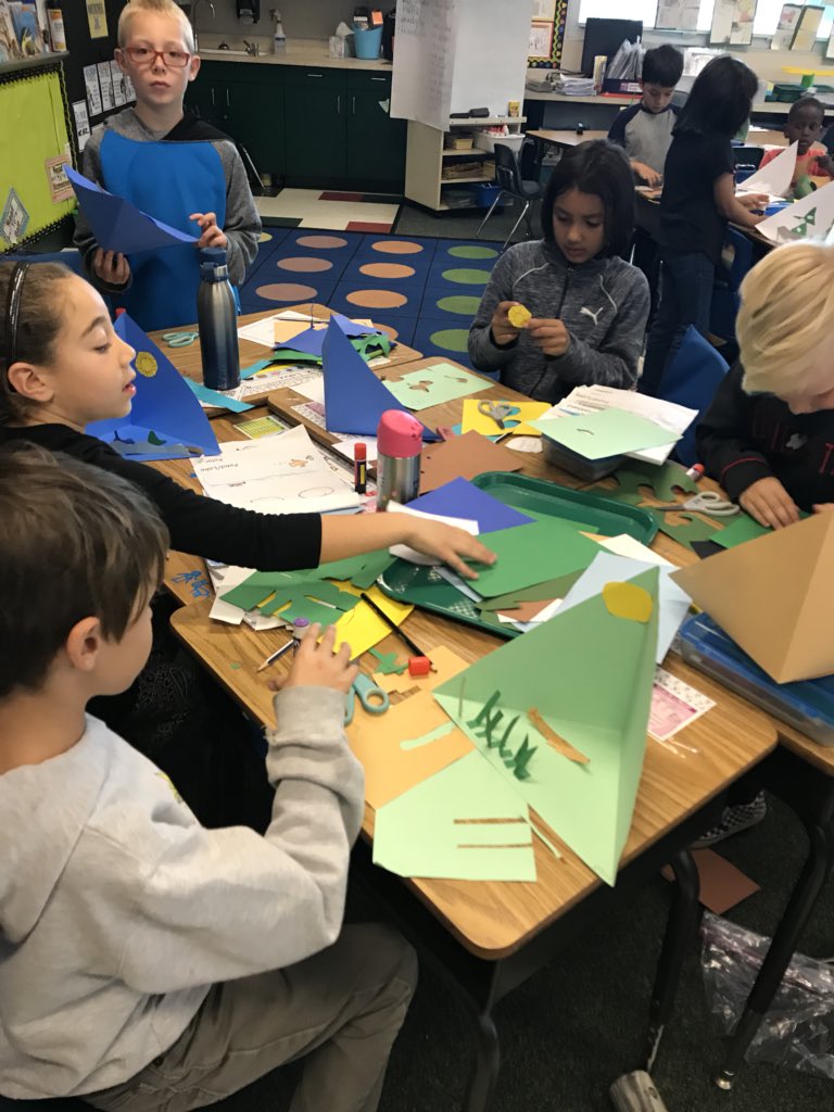 Making our habitat trioramas...#cusdlearns #CHElearns