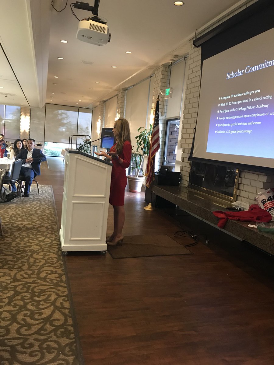 The Emcee for tonight’s <a href="/CaTeachFellows/">Teaching Fellows</a> scholarship banquet <a href="/Fresno_State/">Fresno State</a> - congrats students!