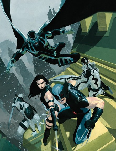 DeadpoolCable_'s tweet photo. With #XForce clandestine operations, heroes have changed their uniforms from the usual bright colors to a subdued urban camo. They combine military experience of #Cable #Deadpool and #Wolverine with young #NewMutants like #Cannonball #Warpath and #Feral for all #Mutants' survival https://t.co/nFvPRZxu5g