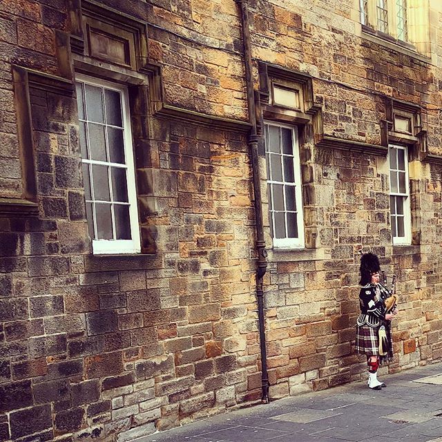 Breakfast bagpipes .
.
.

#royalmile #edinburgh #oldtownedinburgh #bagpipes #bagpiper #vacation #honeymoon #scotland #scottishhoneymoon #latergram #needavacationfrommyvacation