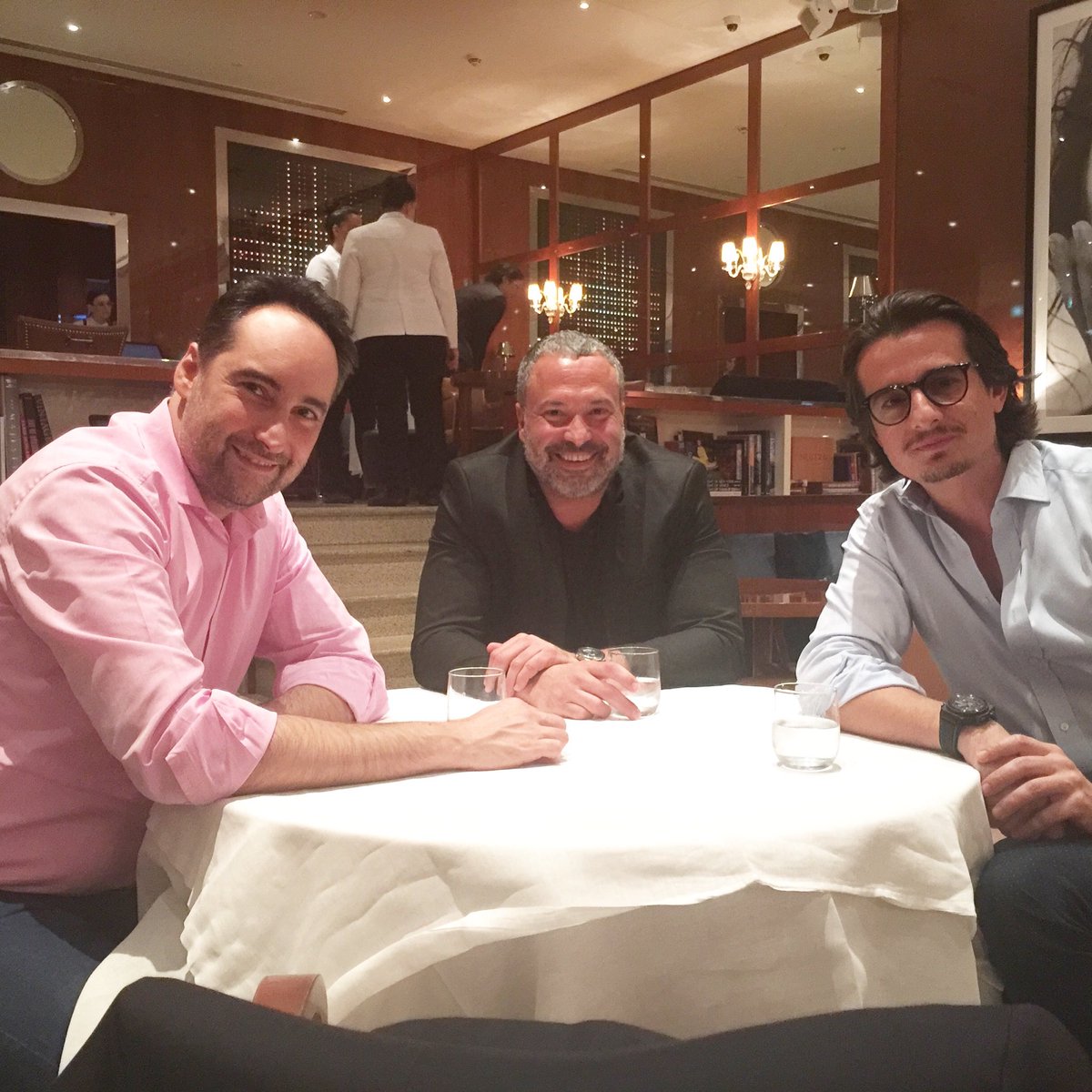 Mauriceocrypt's tweet photo. When you’re bookended by two Ali’s in Dubai with director @afmfilms &amp; producer @alihaidary! Discussing the “Axis Of Evil Comedy Middle East - 10 Year Reunion Tour”! @mazjobrani @wonhochung Stay tuned... #mydubai #middleeast #comedy #axisofevil #thisishappening #seslive https://t.co/dXlm1KzPrN