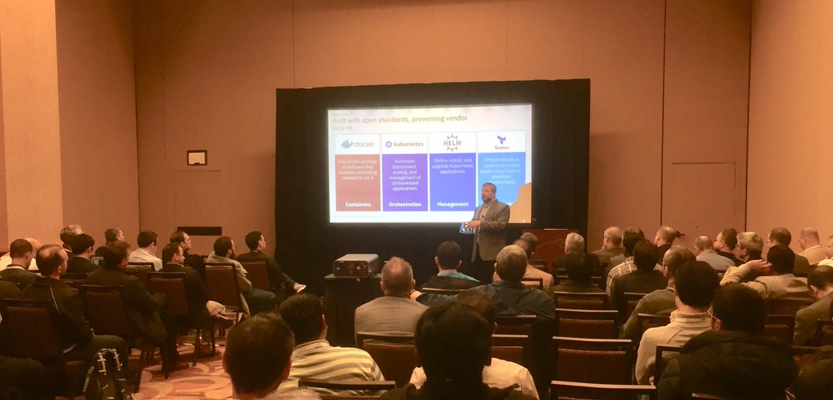 jmorenoOSU's tweet photo. IBM Cloud Private and @mdelder still going strong at #IBMThink2018. How ICP is changing the enterprise. https://t.co/0UXpjNMthZ