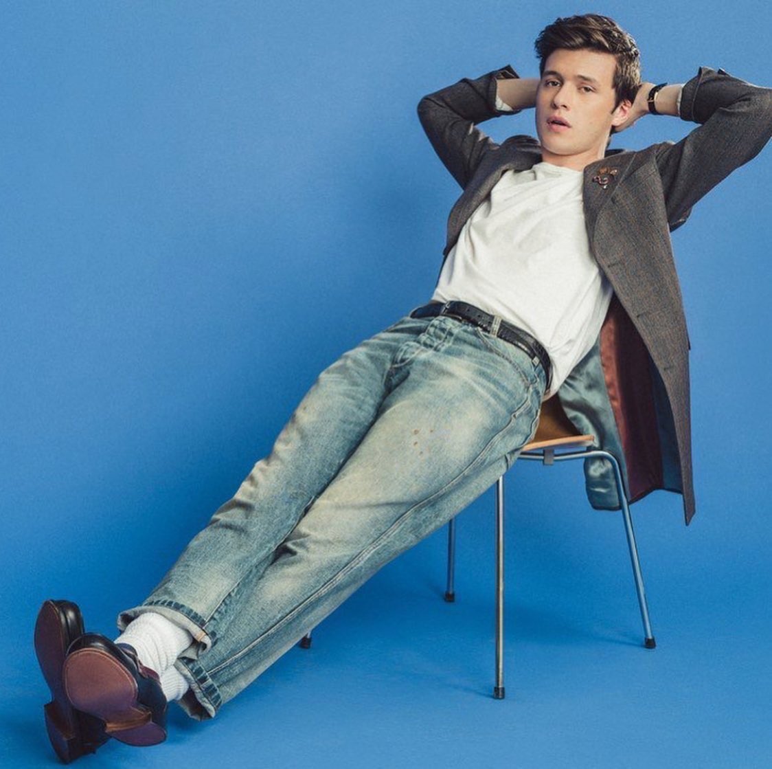 Happy birthday to my bf nick robinson luv u bb thx for looking pretty always                  