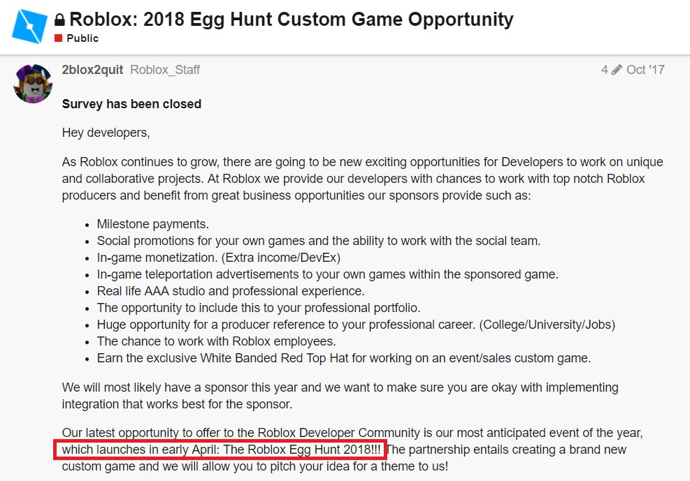 Lord Cowcow On Twitter The Roblox Egg Hunt May Release In Early April Shown To Me By Proxsteve Egghunt2018 Https T Co Q2nkhe2toz - how to make a egg hunt game on roblox