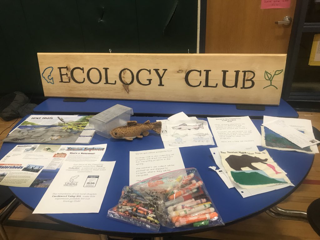We’re back! Recruiting the next generation of Trout Ambassador’s at the K-2 Family Science Night.