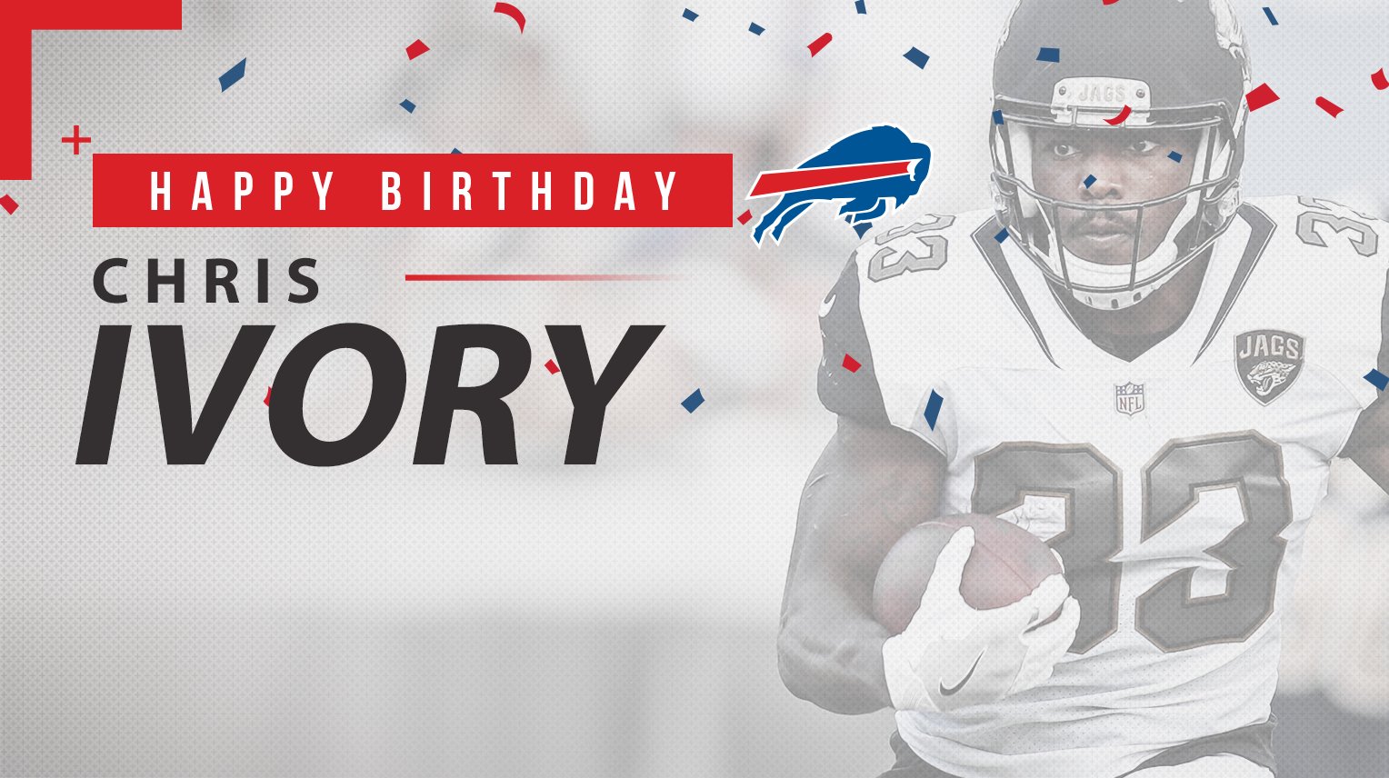 Happy birthday to our newest running back!

Bills fans, help us wish Chris Ivory a great day. 
