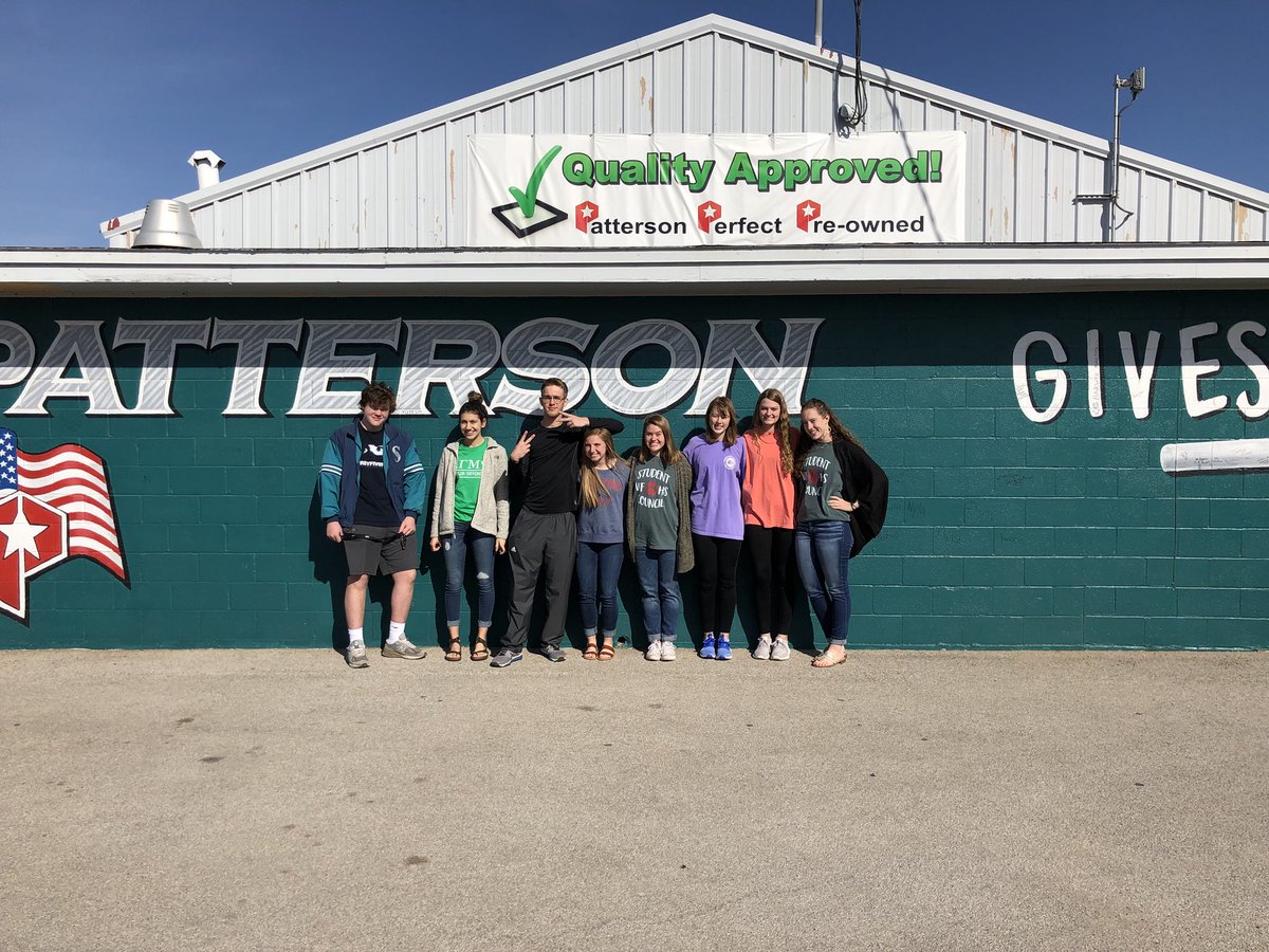 WFHS received the Patterson gives back award today! Thank you Patterson’s!!