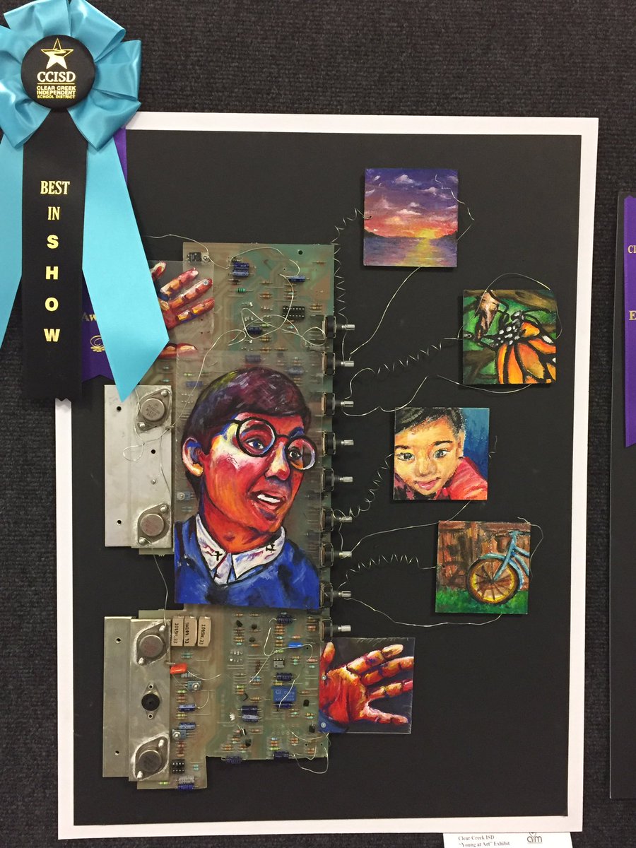 CBHS_VisualArt's tweet photo. Congratulations to John Thai and Smiti Gandhi for taking home Best in Show in BOTH 2D and 3D categories at this year's Youth Art Month district show!!! #youngatart #brookcleansup https://t.co/FqaOrZXGVf