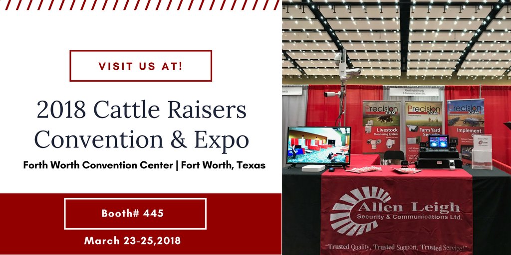 PrecisionCam's tweet image. Stop by and see Alana tomorrow at the Cattle raisers Convention and expo to check out our latest farmyard security systems! #agriculture #farming #FarmLife