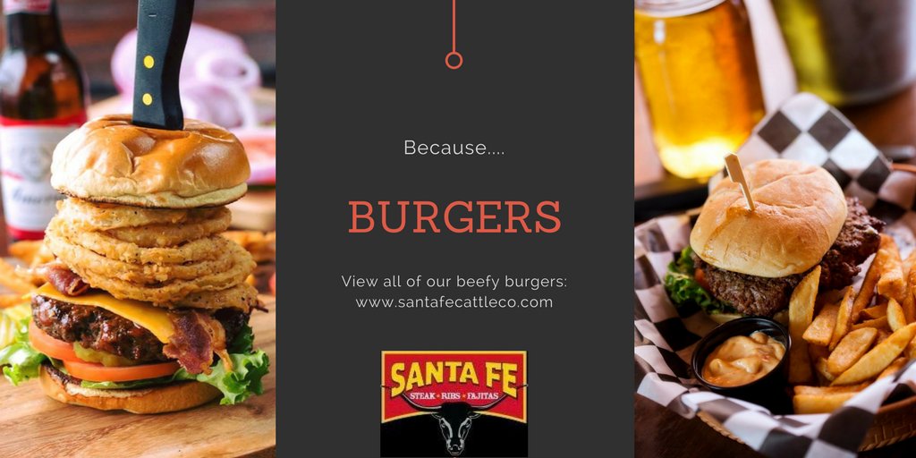When you just want a burger, you want Santa Fe! #santafecattleco #burgers #realfreshfun