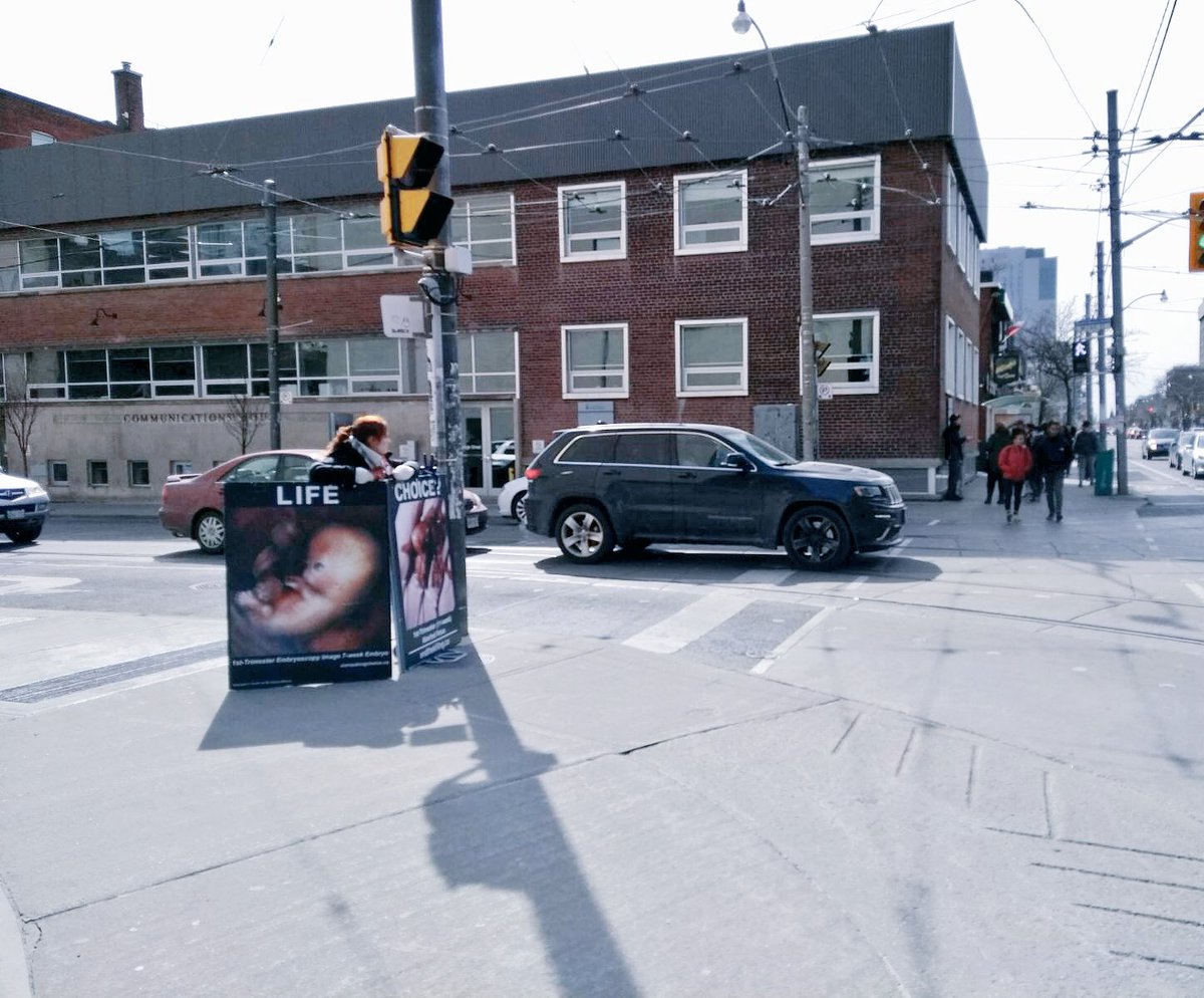 endthekillingTO's tweet photo. Speaking to people at #UofT today about #abortion. One man said it is not wrong because the fetus isn’t “viable”. We discussed, and he agreed viability is subjective. A fetus IS viable in the environment intended for humans that age. https://t.co/dwdclKrWVF