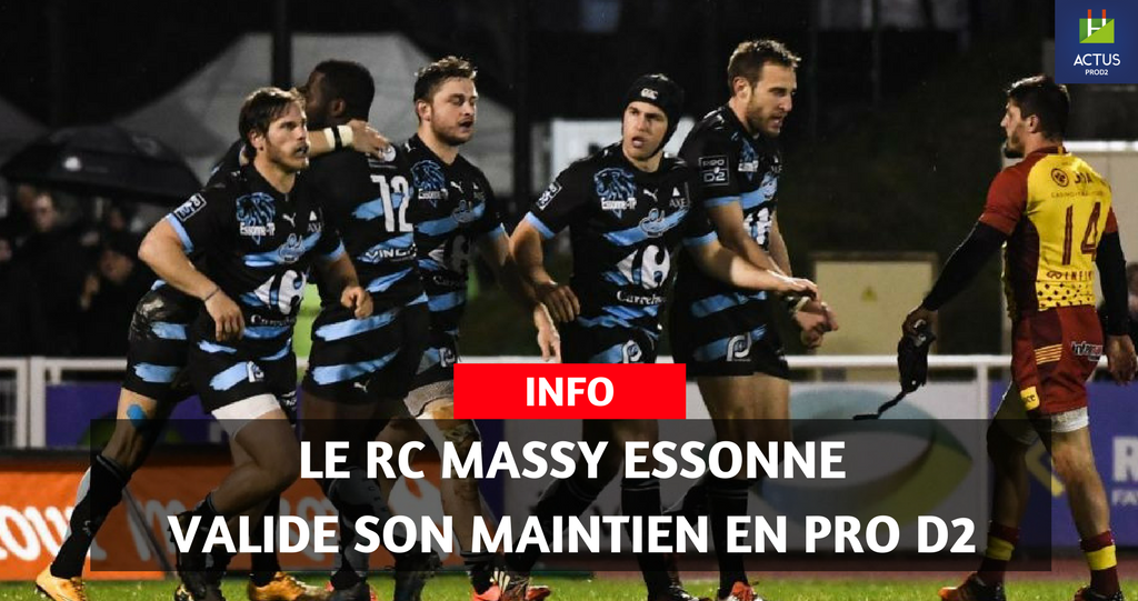 Félicitations au <a href="/RCME91/">Rugby Club Massy Essonne</a> qui valide son maintien en #ProD2 !