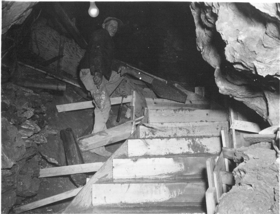 To make Wind Cave more accessible to the public, routes were chosen and constructed within the cave. Today, if you go on a tour, you walk on a concrete path with stairs. Construction workers put all those paths and stairs in by hand. #ThrowbackThursday