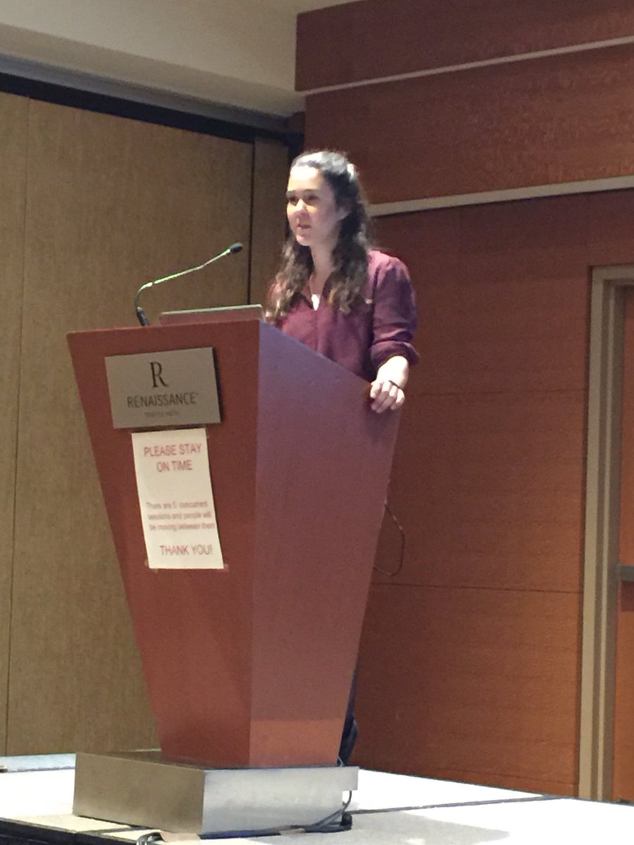 CullotyS's tweet photo. PhD student Babette Bookelaar @uccBEES @eriucc has been presenting her research on our @agriculture_ie REPOSUS project on how herpes virus may be transmitted at aquaculture sites and the wider ecological impacts of this virus in marine systems #shellfish2018 #oysters #Seattle https://t.co/TWwUumK02S
