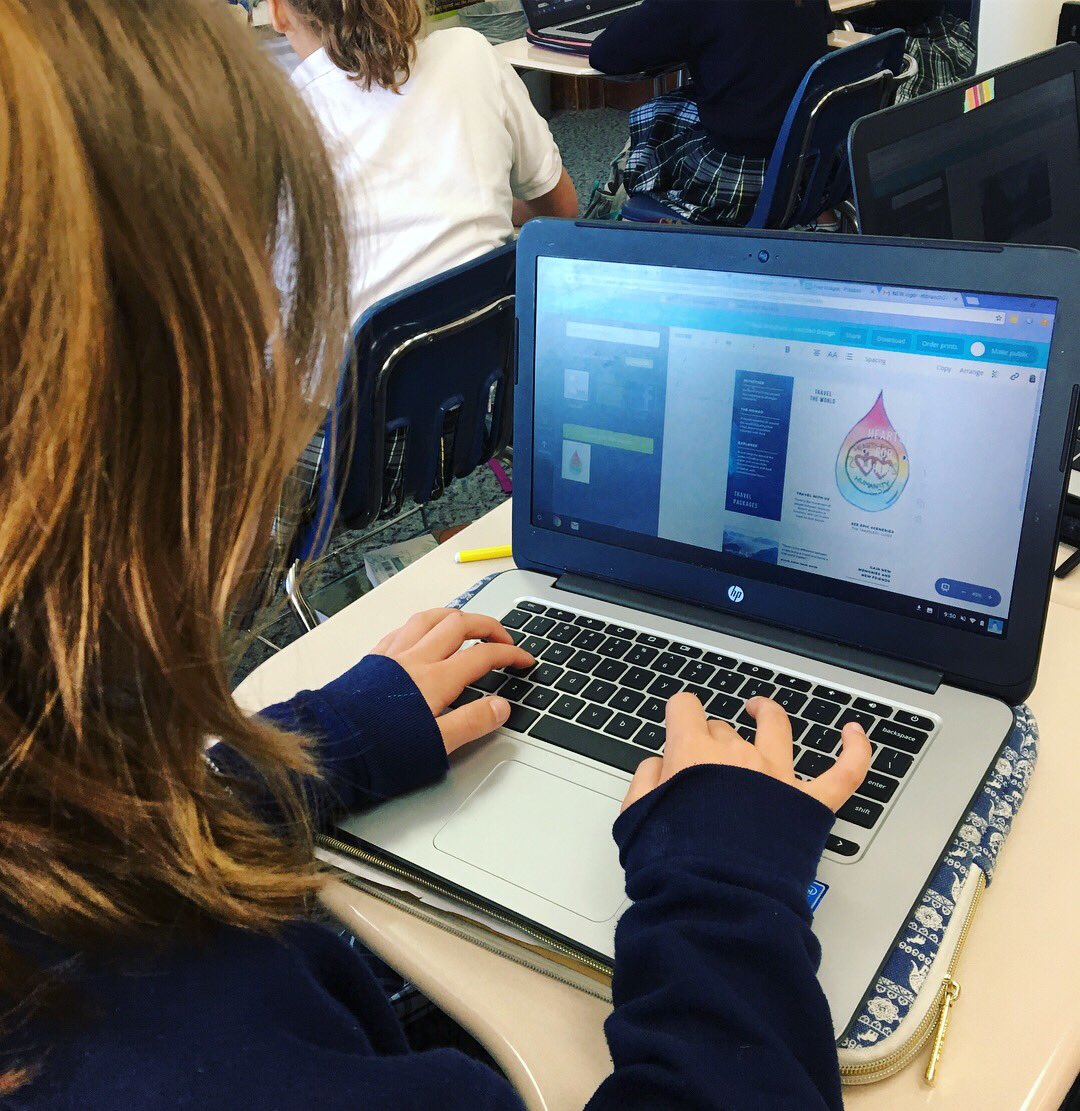 ashlibrary_ms's tweet image. 6th graders creating brochures using @canva for their #heartsforhumanity project! #youngentrepreneurs @mishrojecl1 @ASHRosary