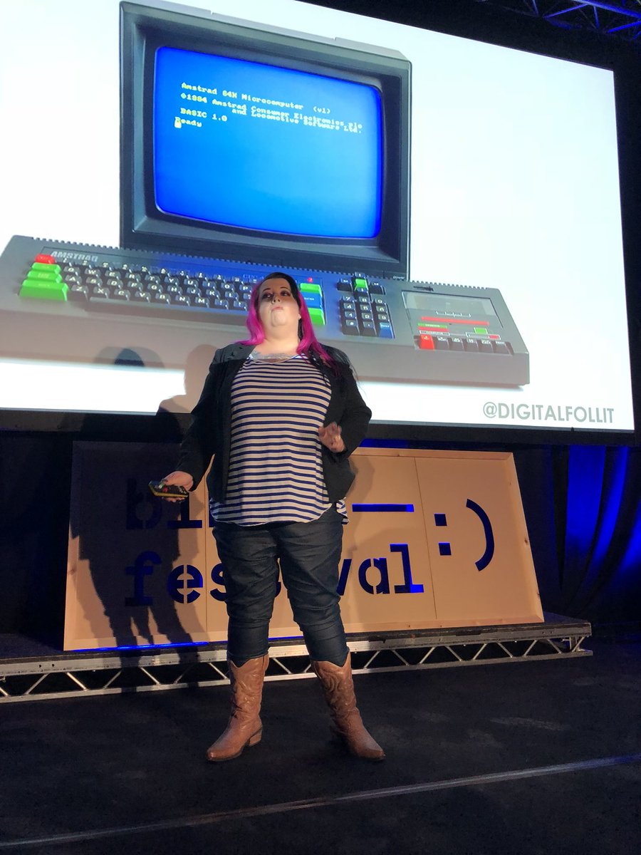 AndyCKent's tweet image. Loved having front row seats for @DigitalFollit and a trip down memory lane as she shared her personal journey @BinaryFest #BinaryFest18