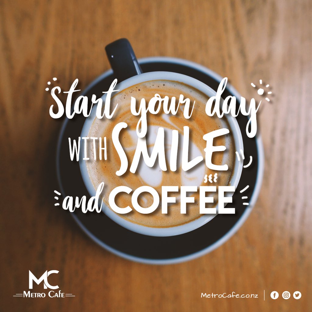 metrocafenz's tweet photo. ✨ Start your day with smile 😁 and coffee ☕️ 

🛎 We are open!
222 Hobson St, Auckland City 

#auckland #aucklandlife #aucklander #aucklandcity #aucklandcbd #skycity #skytowernz #aucklandcoffee #sweetasgirls #sweetas #kiwistyle #newzealand #nzcoffee #nztrip #nzmornings #tgif https://t.co/8fPIFijYGX