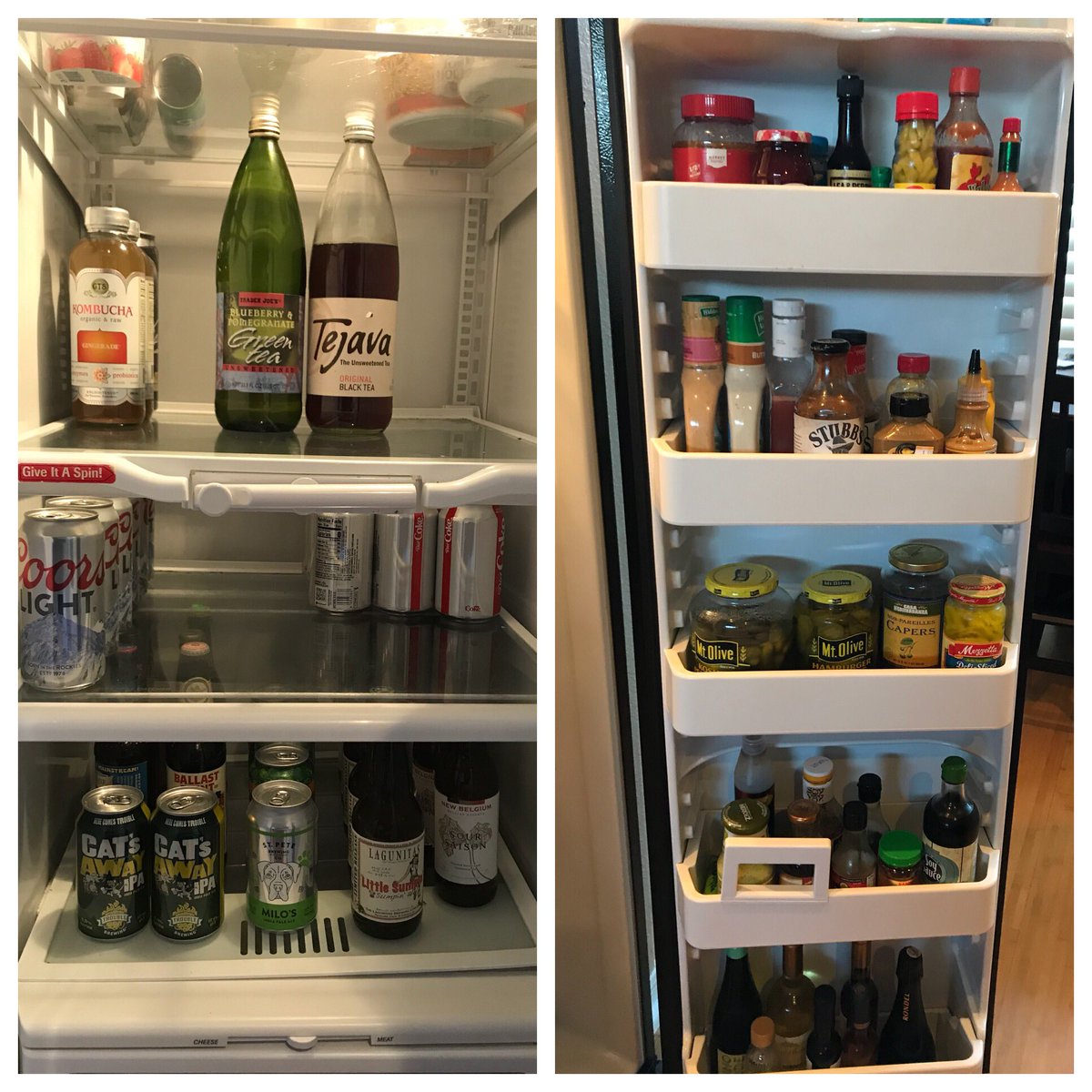 KRISTY2208's tweet image. I love when @Dori_Carter stays at my house! My fridge always gets a clean out. Leave it better than you found it #actlikeafounder #expired #itgone