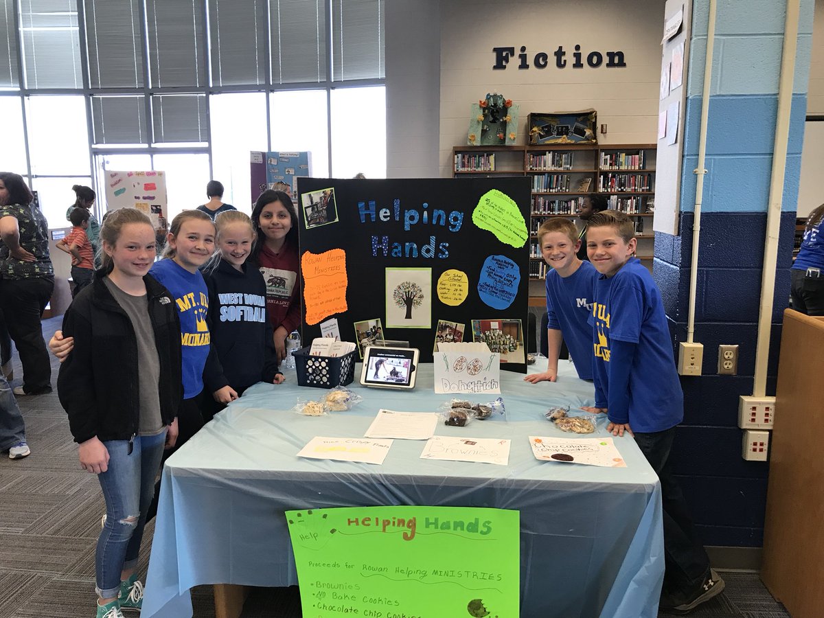 Eliz_Henley's tweet photo. @MtUllaES 5th Grade Ss soon to be @westrowanmiddle 6th graders.  #awesome PBL benefiting @RowanHelpingMin @RSSinformation #WRStrong https://t.co/cWlnIhRFX3