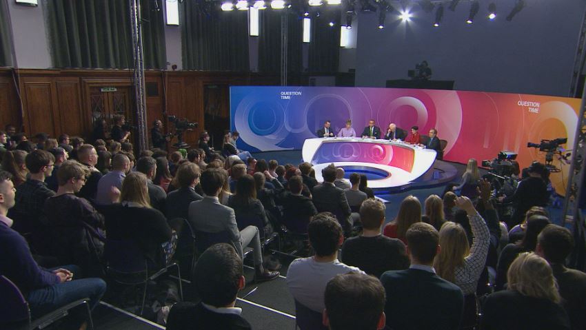 Our audience tonight are all under the age of 30. How do you think that will change the debate? Join us at 10.45. #bbcqt