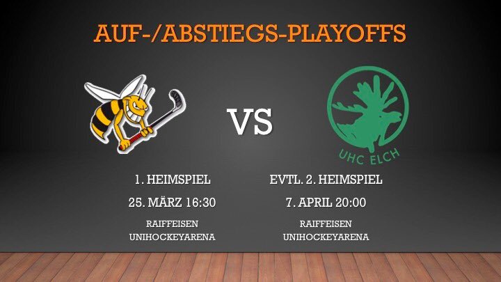 HornetsRMW's tweet photo. Am Wochenende starten die #HRMW_H1 in die #Abstiegsplayoffs gegen Elch Wangen-Brüttisellen. Nach dem Auswärtspiel am Samstag, spielen die #HRMW_H1 am Sonntag in der @Raiffeisen_CH #unihockeyARENA 🥅 @HornetsRMW vs. #UHCElch #H1GF #H2GF #Playoffs #GoHornets #unihockey #floorball https://t.co/LjrYrFCvyJ