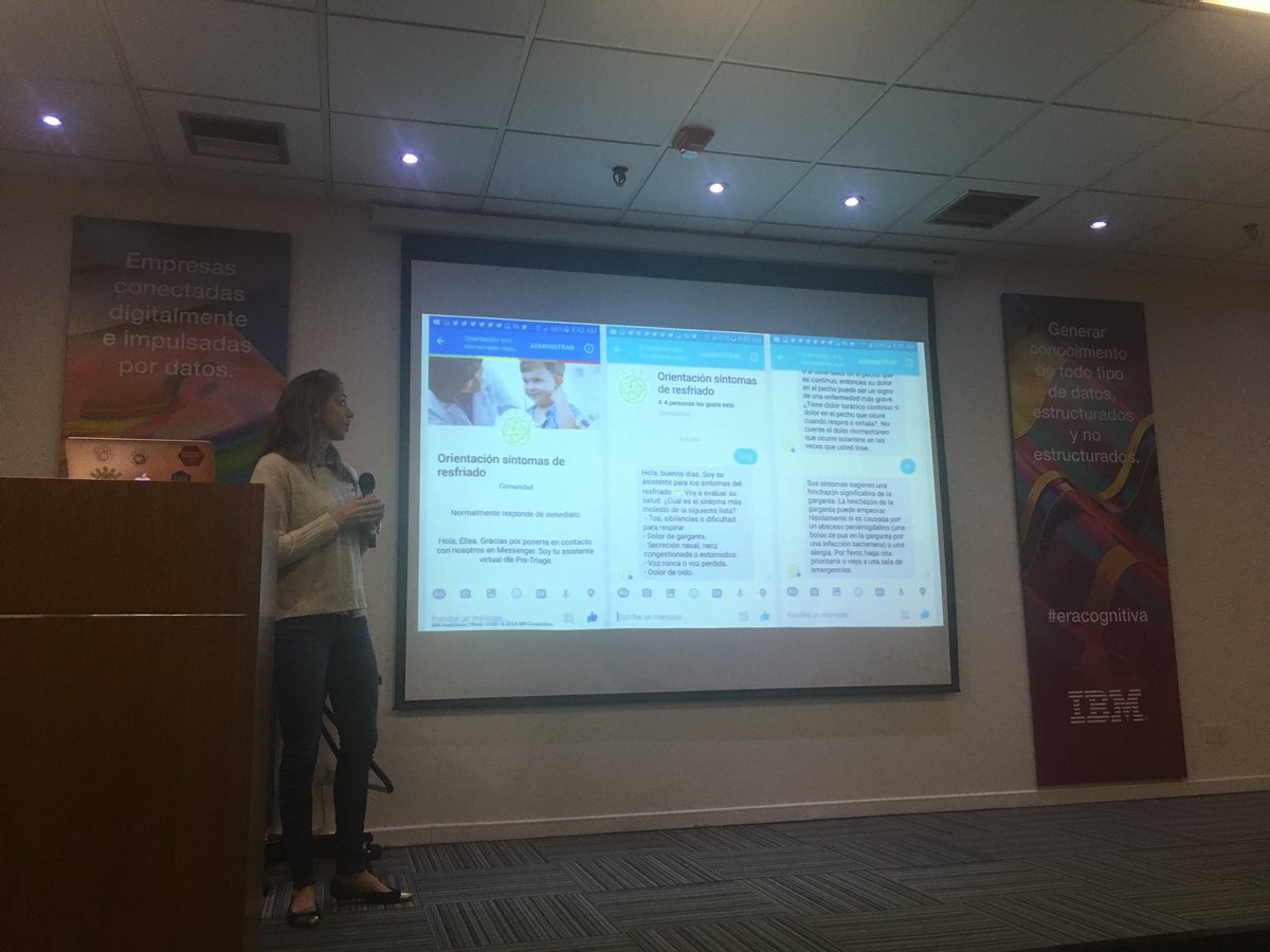 ManuCaticha's tweet photo. Usos de IA en salud @CarolGolia #MeetThinkIBM @IBMArgentina https://t.co/pAL8Gyb2sr