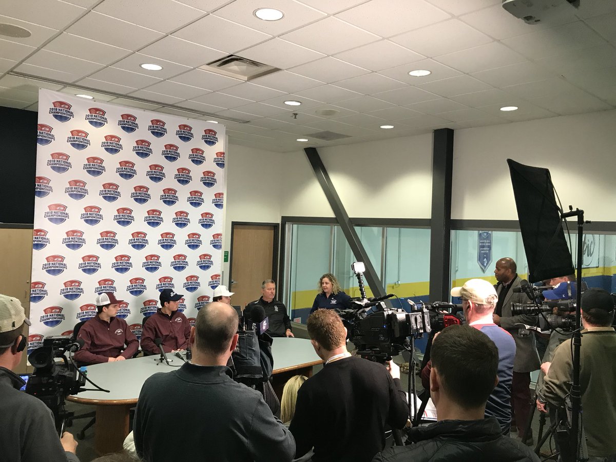 So impressed with the hockey players from #StonemanDouglasHS facing a large media contingent at #USAHNationals with such amazing poise and insight.