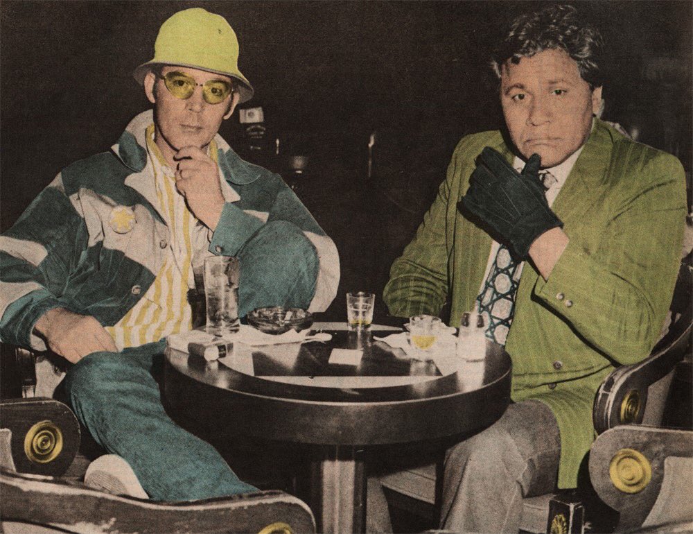 sloth_serge's tweet photo. Forty-seven years ago today, Hunter S. Thompson and Oscar Zeta Acosta set off for Las Vegas.... https://t.co/KnoquEyxs3
