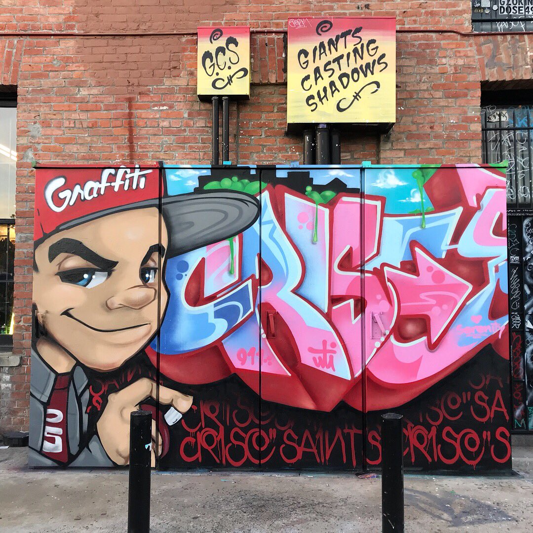 oneSAINTS_'s tweet photo. #WritersCorner a couple weeks ago at @beatswapmeet in front of @GCSclothing #graffiti #SantaAna #art #Crise911 #OneSaints #artists #hiphop #style @graffitithecity https://t.co/nEdELsIN9C