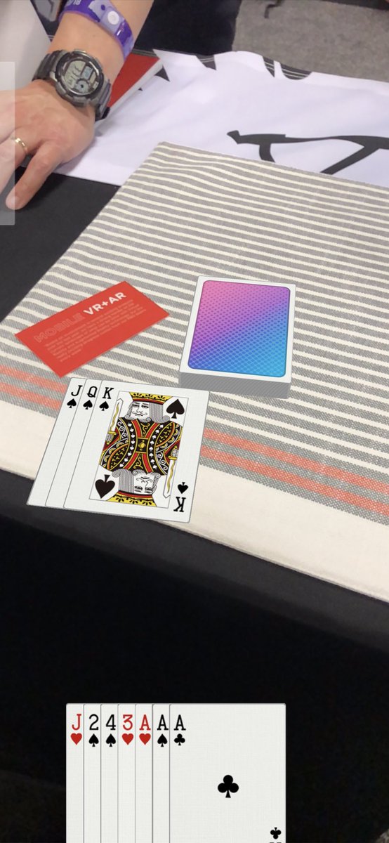 YETiCGI's tweet photo. AR Cards, a shared multiplayer AR experience! Come check it out at #GDC18 GDC Play booth PL4313 https://t.co/eTz6M0XTJT