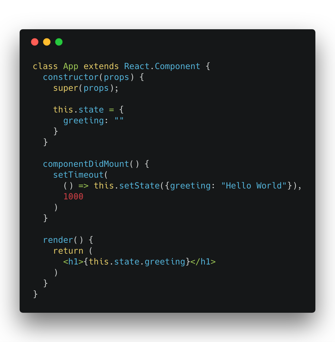 codebeast's tweet photo. #React teaser quiz. 

How many times will the render() method be called in this component and why? 

https://t.co/39onMrOFCt