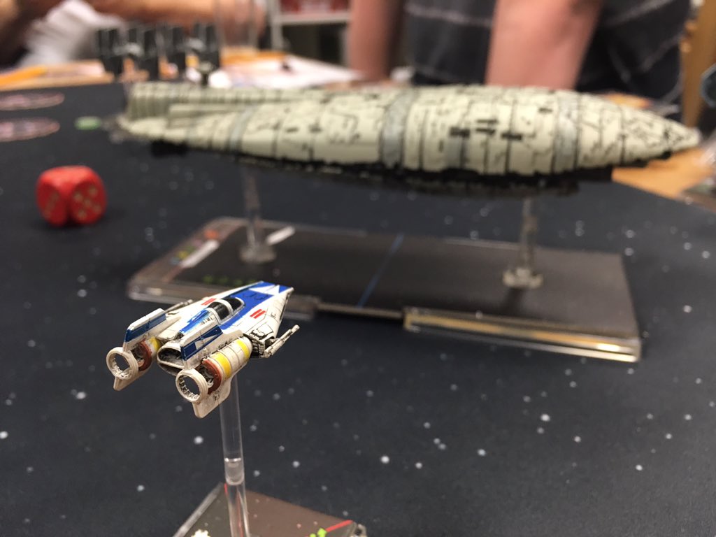 SBGC_CastleGame's tweet photo. Last night we played 6 player Xwing Heroes of the Aturi Cluster - successfully defending a stranded transport! For the Rebellion! https://t.co/MFUOKNlCS2