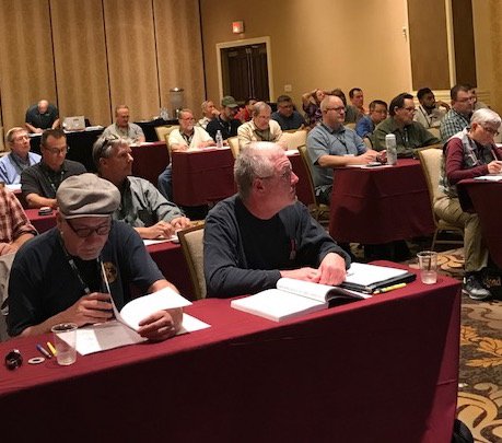 IAPMO's tweet photo. IAPMO Instructor, Dan Rademacher, leads 2018 DWV and Roof Drain Sizing Workshop at #Educode2018 in Las Vegas. https://t.co/fGtIyJaZwx