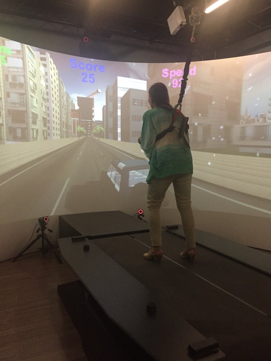 Aging20PHX's tweet photo. We had a great time with Professor Thurmon Lockhart who gave us a tour of his Fall Prevention Lab and spoke with us about his latest research in fall prevention at ASU last week! #aging #ASU https://t.co/qLXerx9yEW